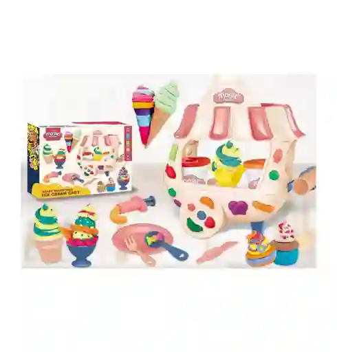 Juguete Set Plastilina Carrito De Helados Niños Infantil