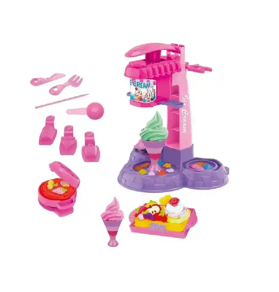 Set De Plastilina Máquina De Helados