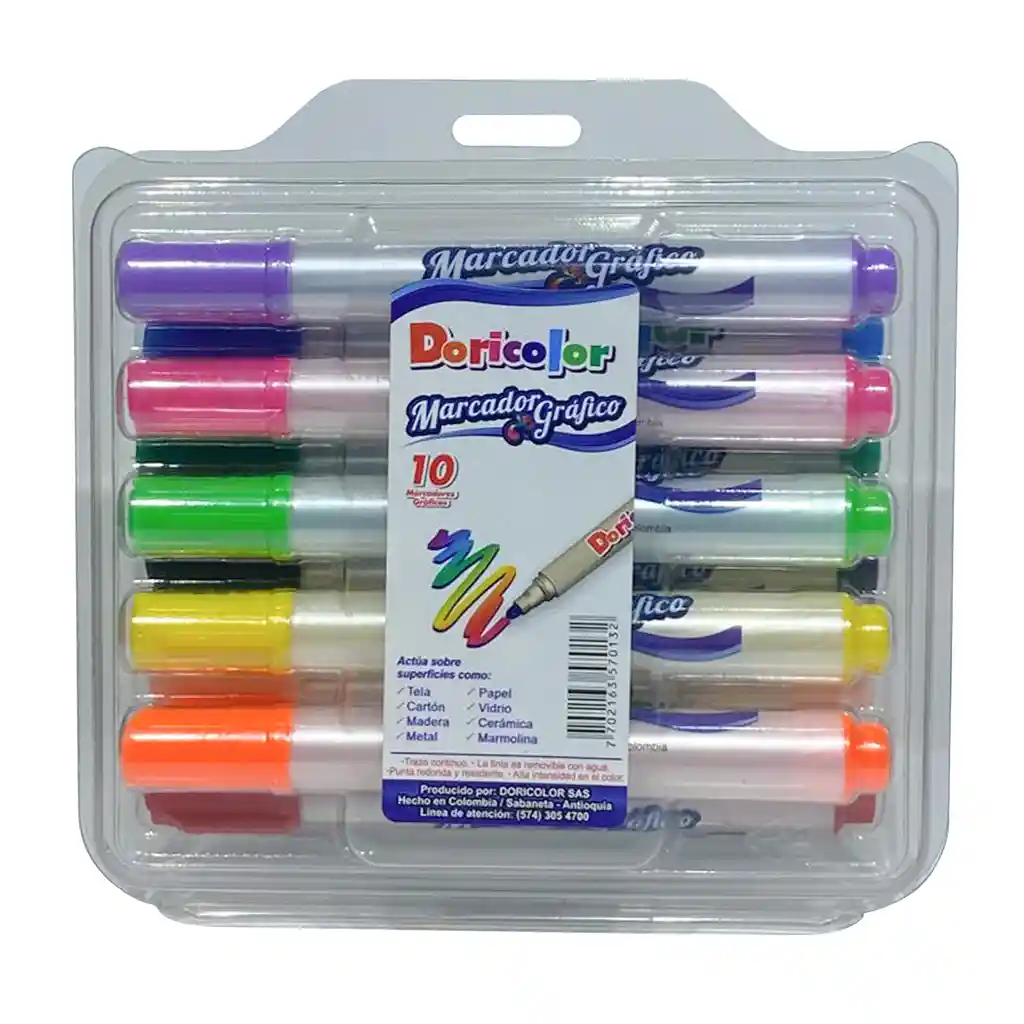 Marcador Grafico Doricolor X 10