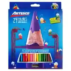 Colores Artesco 4 Mm X 24 + Sacapunta