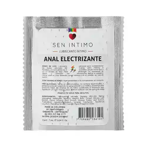 Lubricante Intimo Anal Electrizante Sachet 7ml - Sen Intimo