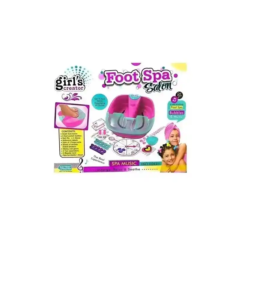 Spa Para Pies Juguete Niñas Burbujas Y Accesorios