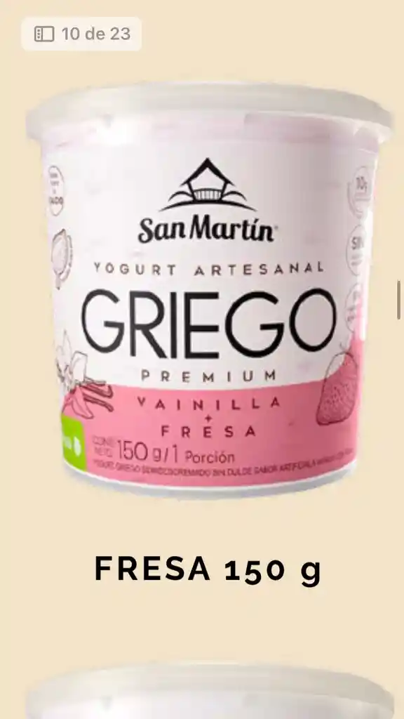 Yogurt Griego San Martin