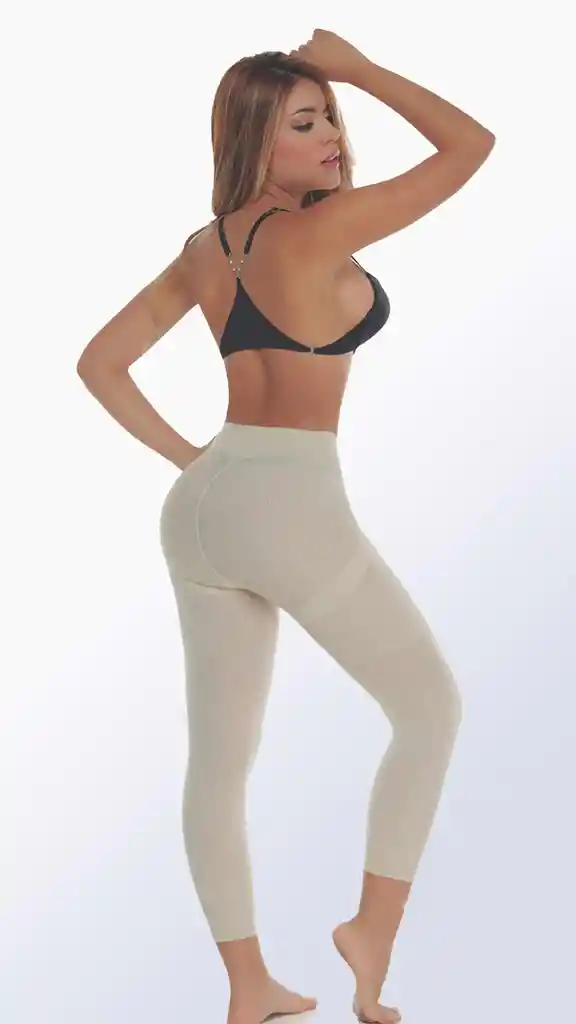 Ref. 6045 - Panty Faja Largo Invisible Termoreductor Talla: Lxl Color: Beige