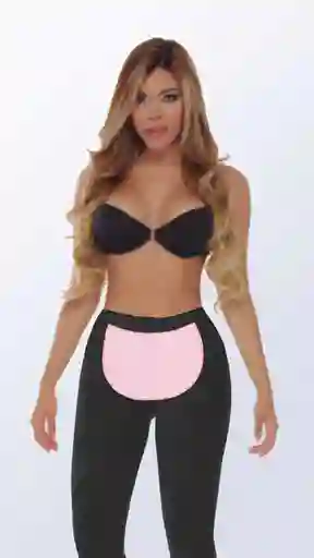 Ref. 6045 - Panty Faja Largo Invisible Termoreductor Talla: Sm Color: Negro