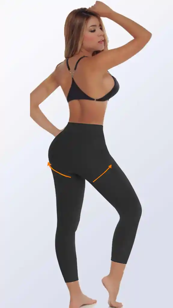 Ref. 6045 - Panty Faja Largo Invisible Termoreductor Talla: Sm Color: Negro