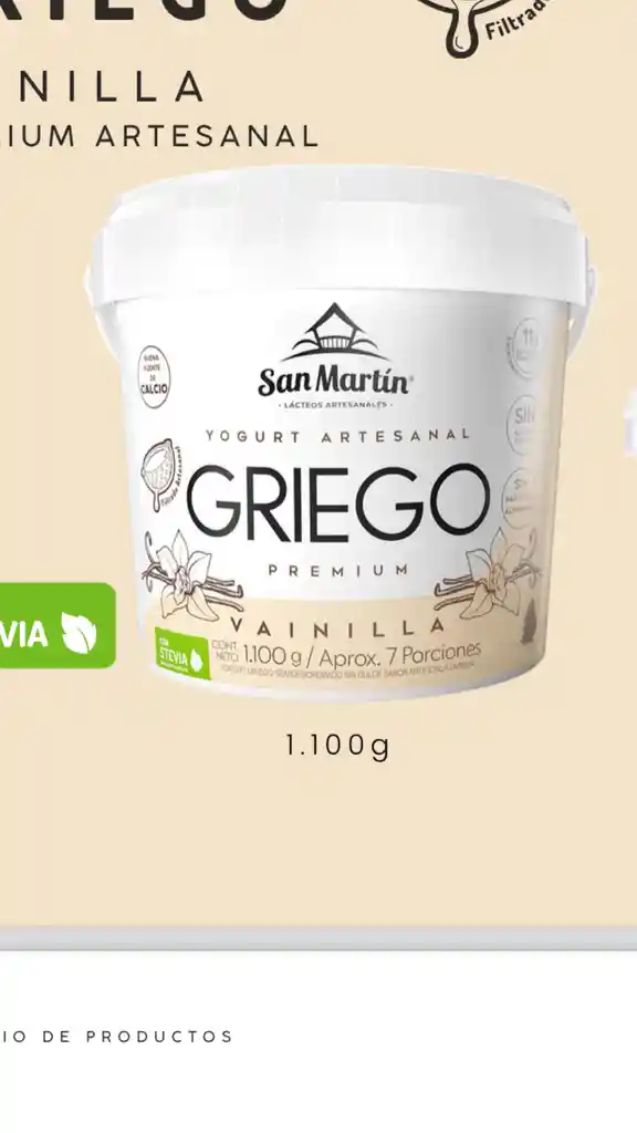 Yogurt Griego San Martín