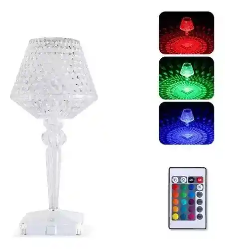 Lampara Escritorio Recargable Decorativa Rgb Touch Control