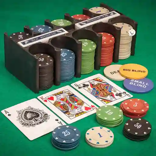 Set Póker Juego De Cartas Naipes 200 Fichas Tapete