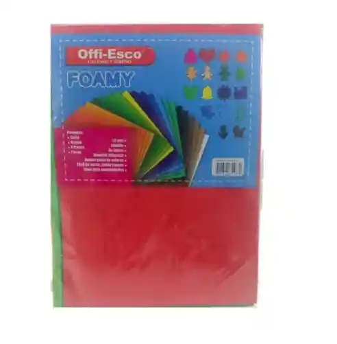 Foamy 1/8 X 10 Colores Surtidos