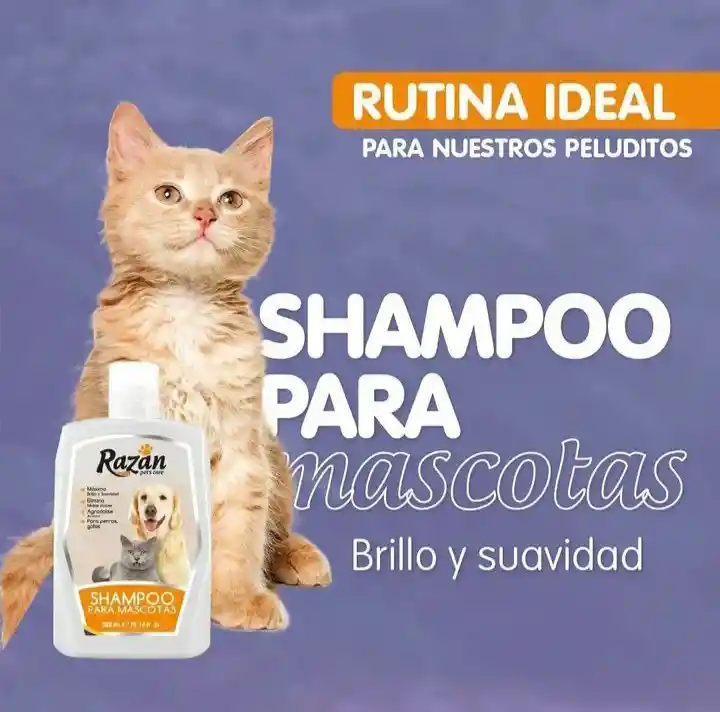 Shampoo Para Mascotas Perros Y Gatos Razan 300 Ml Shampoo Perros Y Gatos 300 Ml