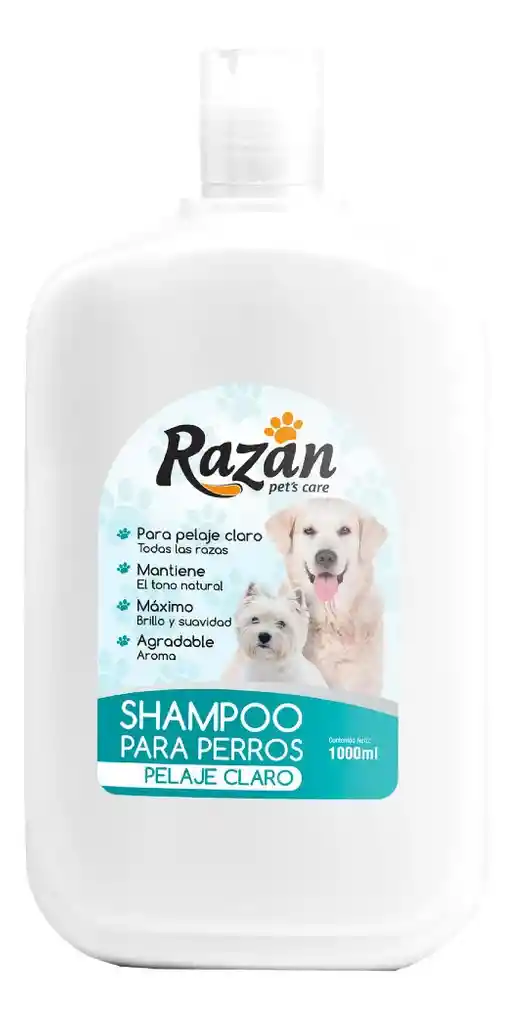 Shampoo Para Perros Shampoo Para Mascotas Pelaje Claro Razan 300 Ml