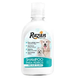 Shampoo Para Perros Shampoo Para Mascotas Pelaje Claro Razan 300 Ml
