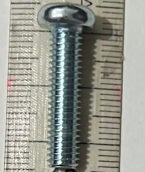 Tornillo Milimétrico Tv. 6 X 25 Mm., Unidad