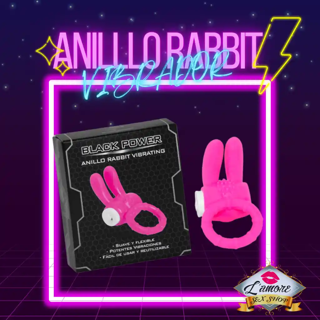 Anillo Vibrador Multiorgasmico Rabbit