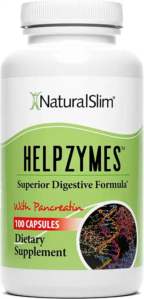 Naturalslim Helpzymes Enzimas Digestivas Con Pancreatin 100 Caps
