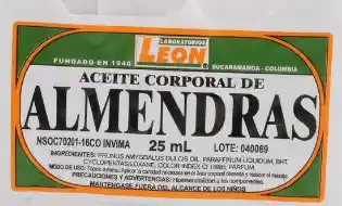 Aceite Almendras 1 Onza 12 Uds Leon
