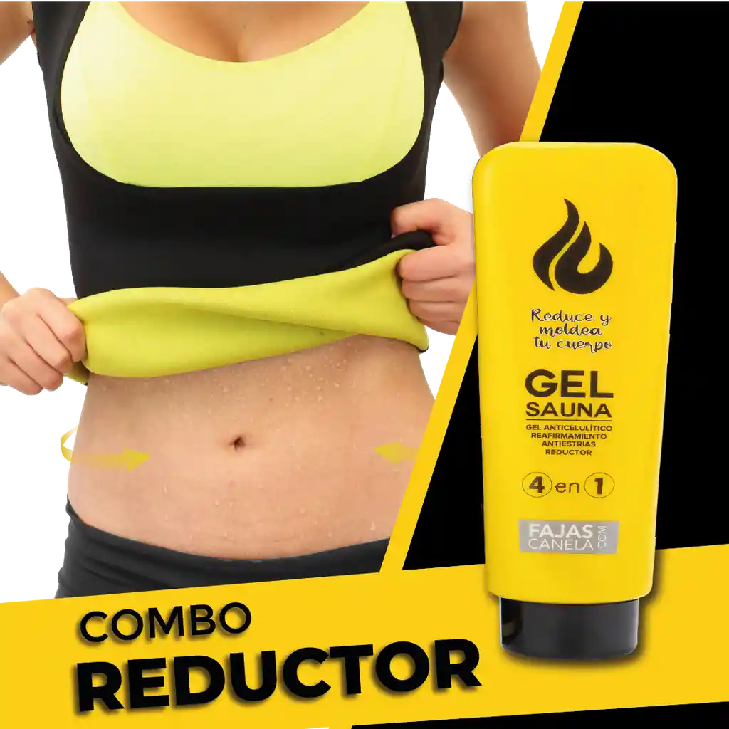 Combo Chaleco Reductor Mujer +gel Reductor G961902 Talla S