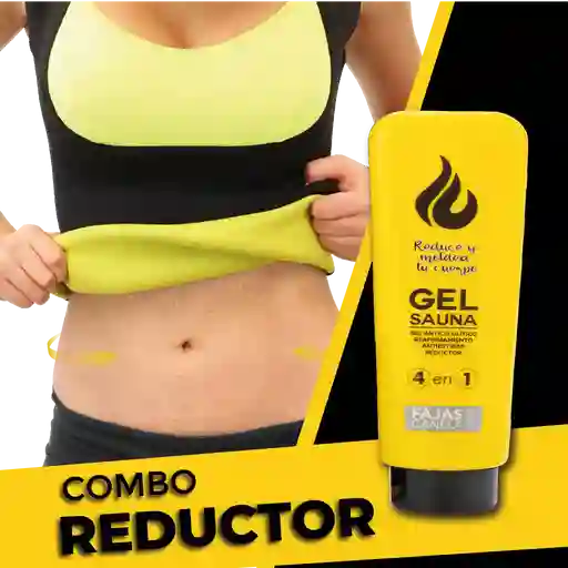 Combo Chaleco Reductor Mujer +gel Reductor G961902 Talla M