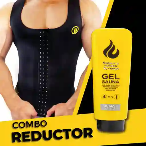 Combo Chaleco Reductor Hombre + Gel Reductor G9619206 Talla Xs