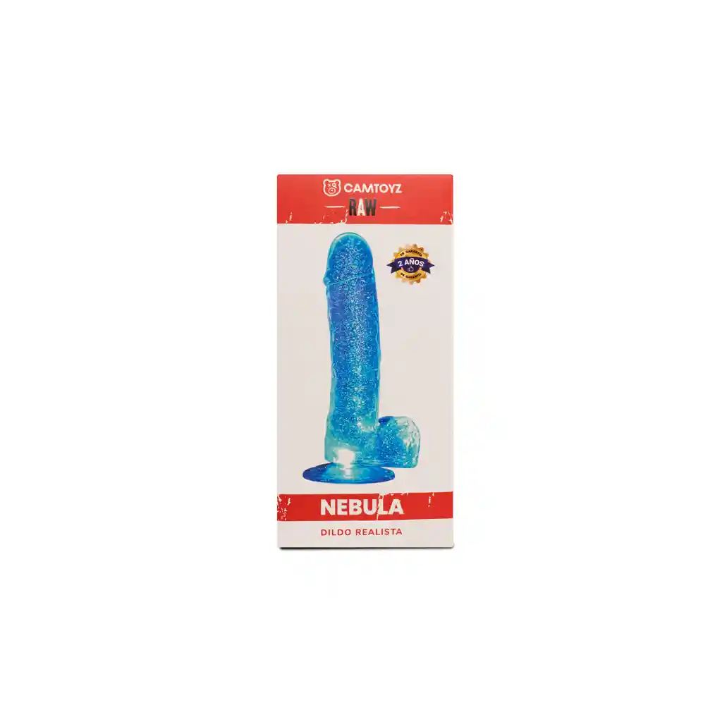 Dildo Realista Raw Nebula Transparente 19 Cm Camtoyz