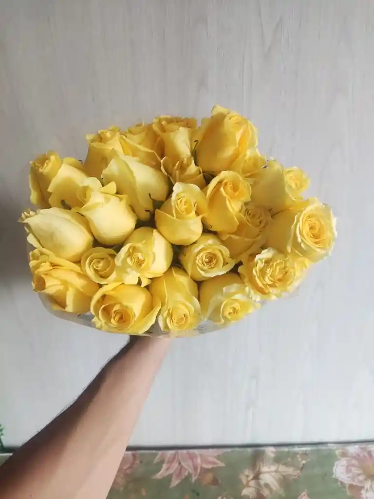 24 Rosas Amarillas Exclusivas