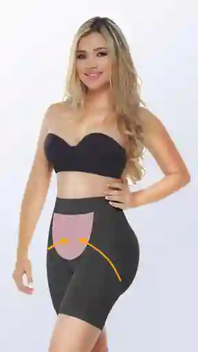 Ref. 6046 - Panty Faja Invisible Termoreductor Talla: 2x Color: Negro