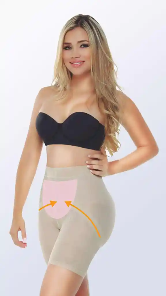 Ref. 6046 - Panty Faja Invisible Termoreductor Talla: 2x Color: Negro