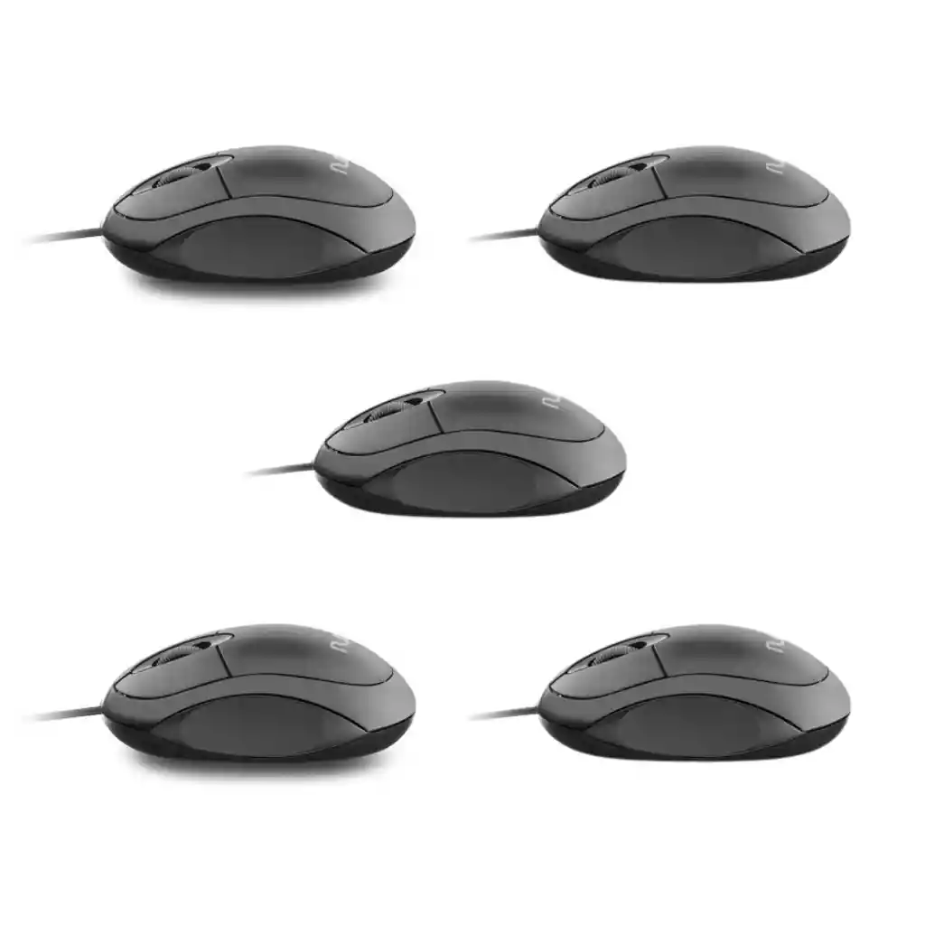 Mouse Usb Pack X5 Unidades Mo300 1200dpi 3 Botones - Multi