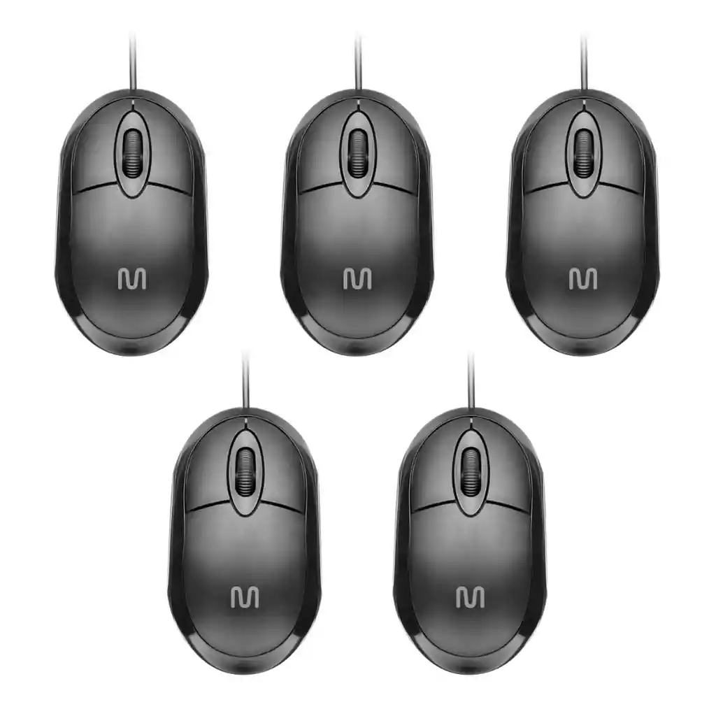 Mouse Usb Pack X5 Unidades Mo300 1200dpi 3 Botones - Multi