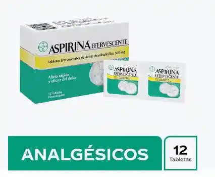 Aspirina Efervescente 500 Mg