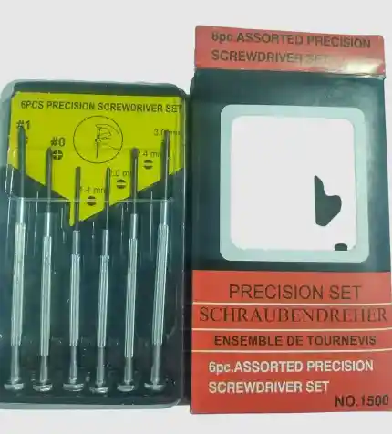 Set Destornillador Con Precisión Pequeño X6 Piezas