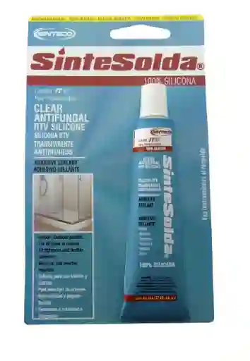 Silicona Transparente Antihongos Baño Y Cocina Sintesolda X 28 Gramos