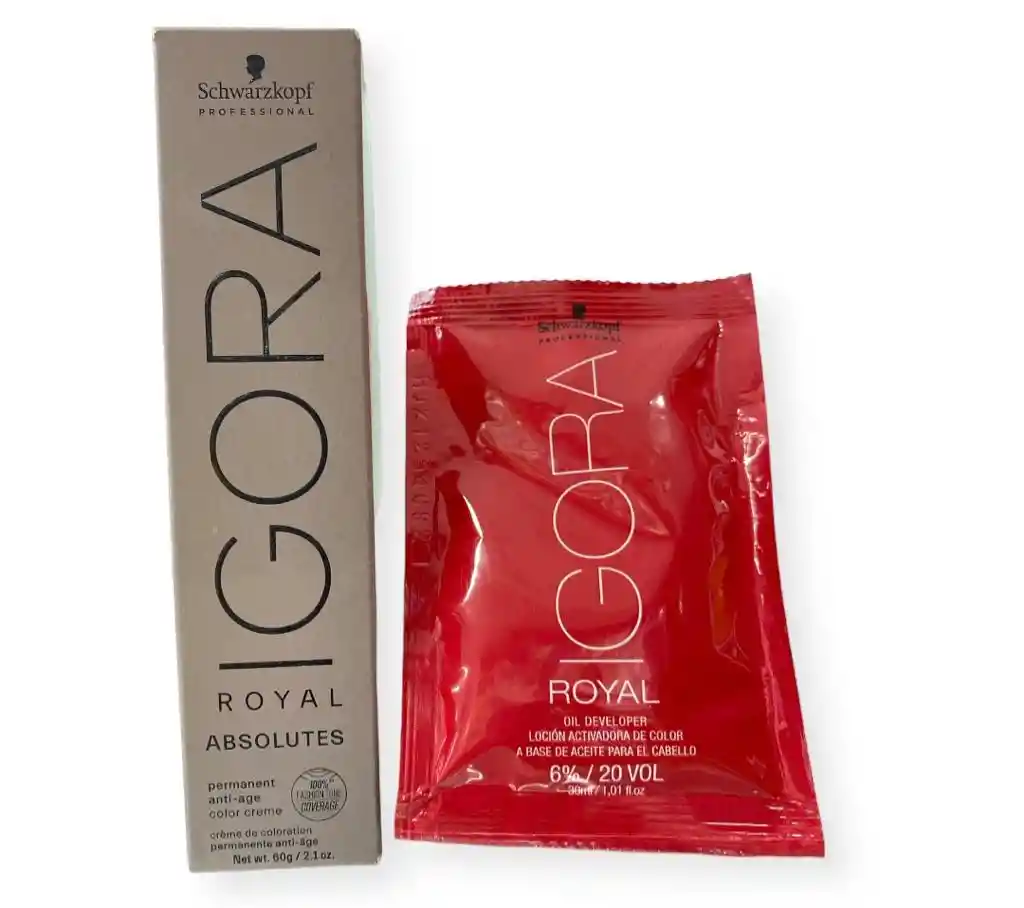 Igora Royal Absolutes Tinte Rubio Oscuro Cobrizo Natural 6-70