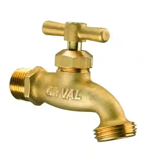 Llave Metalica Dejardin Para Manguera Liviana Bronce De 1/2" 7972800001