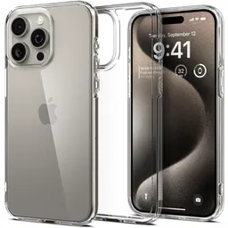 Estuche Rígido Transparente Para Iphone 15 Pro