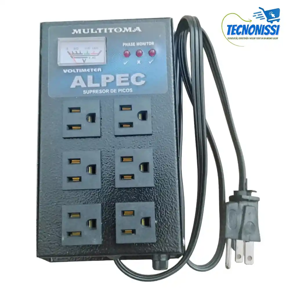 Multitoma 6 Servicios Con Supresor De Picos Alpec