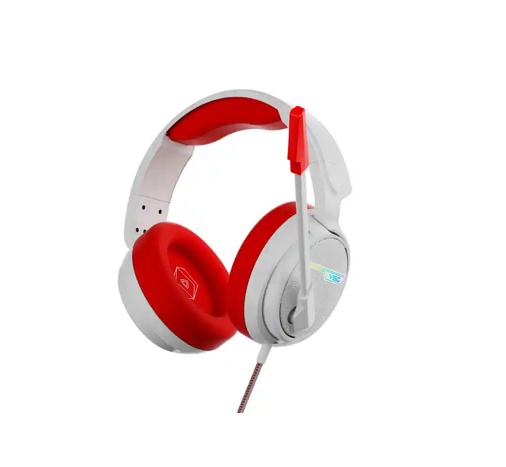 Diadema Gamer Pentagon Vsg Color Rojo