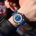 Reloj Pulso Goma Analógico Curren Original Para Hombre Azul