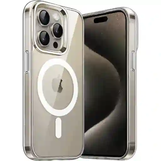 Forro Rígido Transparente Magsafe Para Iphone 15 Pro Max