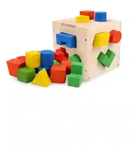 Juguete Didáctico Cubo Encajar Figuras Geométricas