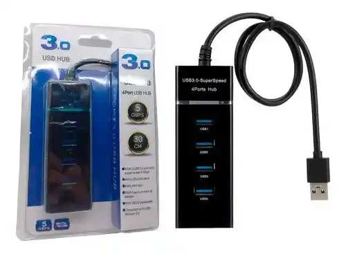 Hub Usb 3.0 De 4 Puertos/ Multipuertos Usb 3.0