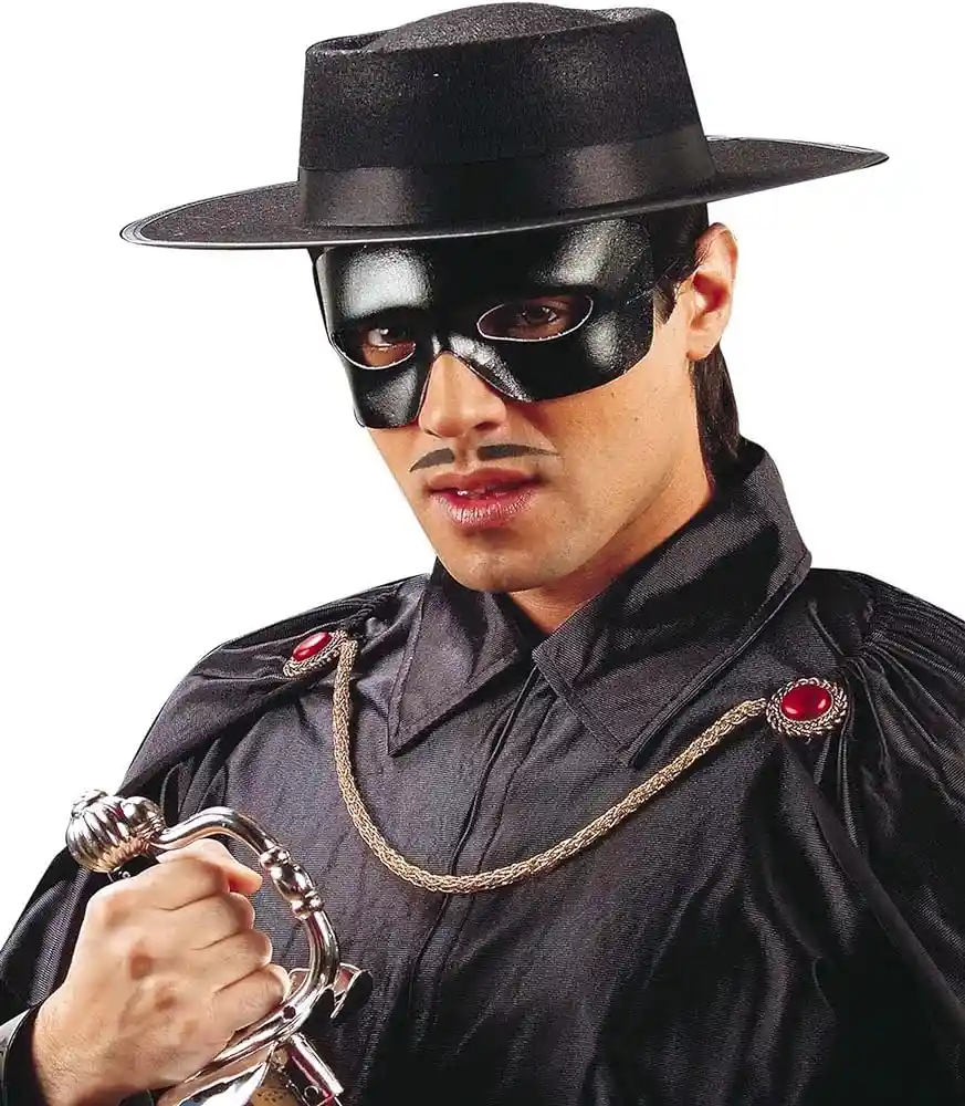 Sombrero Bandido El Zorro Fino Disfraz Elegante Halloween