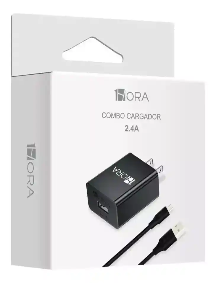 Cargador Rapido 2.4 A Usb Cable V8 1hora