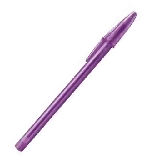 Esfero Bic Fashion Morado De Tapa