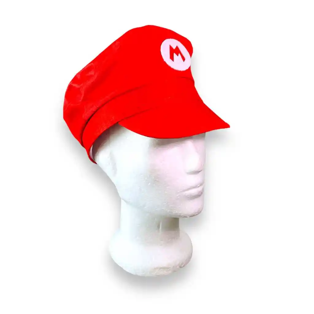 Sombrero Gorra Disfraz Mario Bross Halloween Rojo