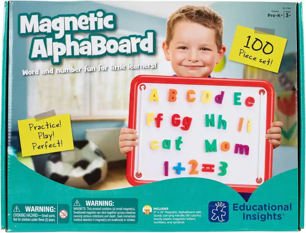 Kit De Tablero Magnético Con Números Y Letras Niños Adultos