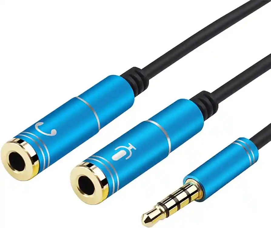Cable Splitter De Audio 1 Macho 3.5mm A 2 Hembras