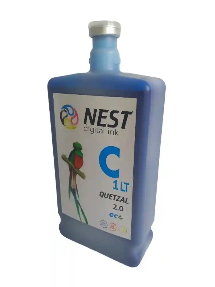 Nest Digital Tinta Eco Solvente Quetzal X 1 Litro Cian