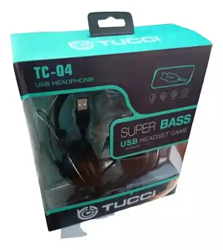 Diadema Usb Con Microfono Tc-q4 Tucci Super Bass